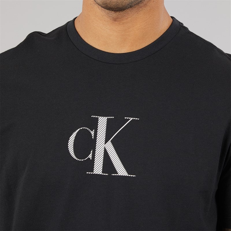Calvin Klein Herre Kortærmet Supima Brystbroderet Polo Skjorte Sort - Billede 3