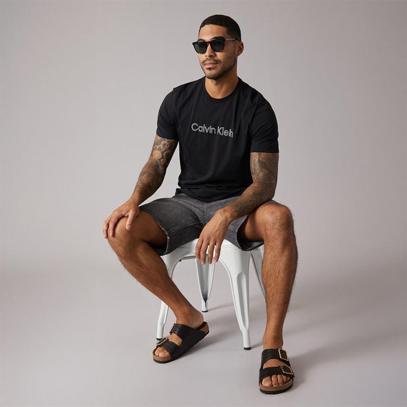 Calvin Klein Herre Sport Grafisk T-shirt Sort - Billede 3