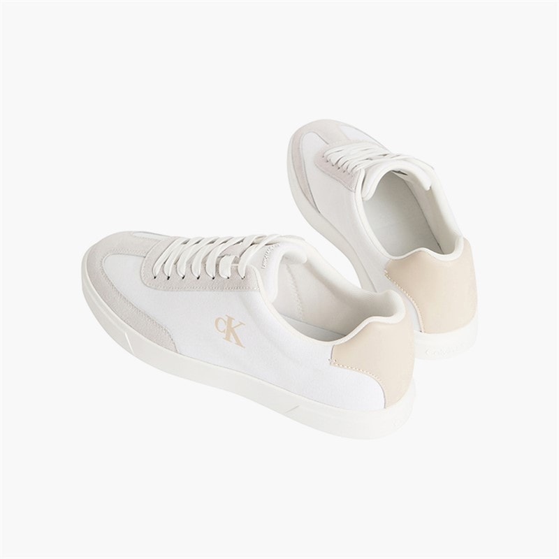 Calvin Klein Herre lave profil cupsole træningssko Bright White/Oatmeal - Billede 3