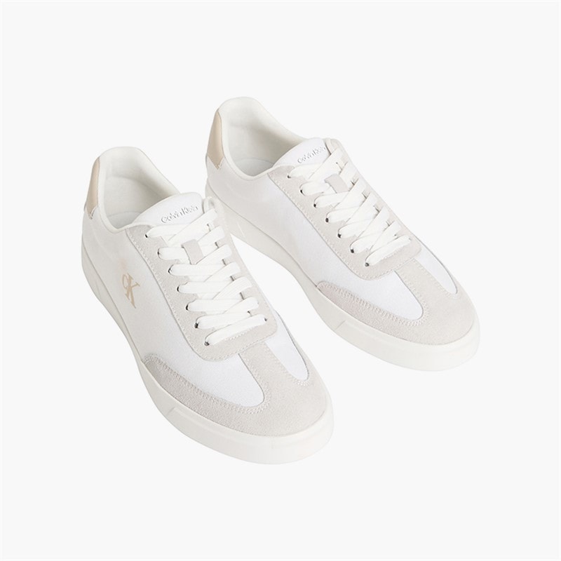 Calvin Klein Herre lave profil cupsole træningssko Bright White/Oatmeal - Billede 4
