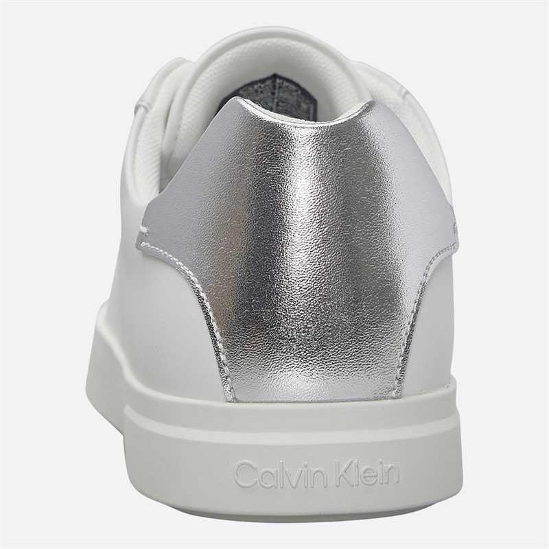 Calvin Klein Dame lave profil Cuspole træningssko Bright White/Silver - Billede 3