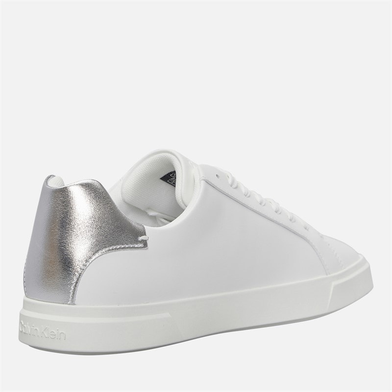 Calvin Klein Dame lave profil Cuspole træningssko Bright White/Silver - Billede 5