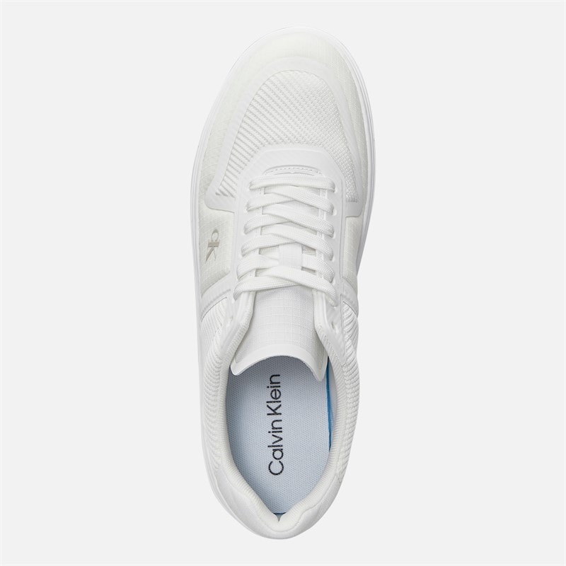 Calvin Klein Herre Klassiske Cupsole Træningssko Triple Bright White - Billede 4