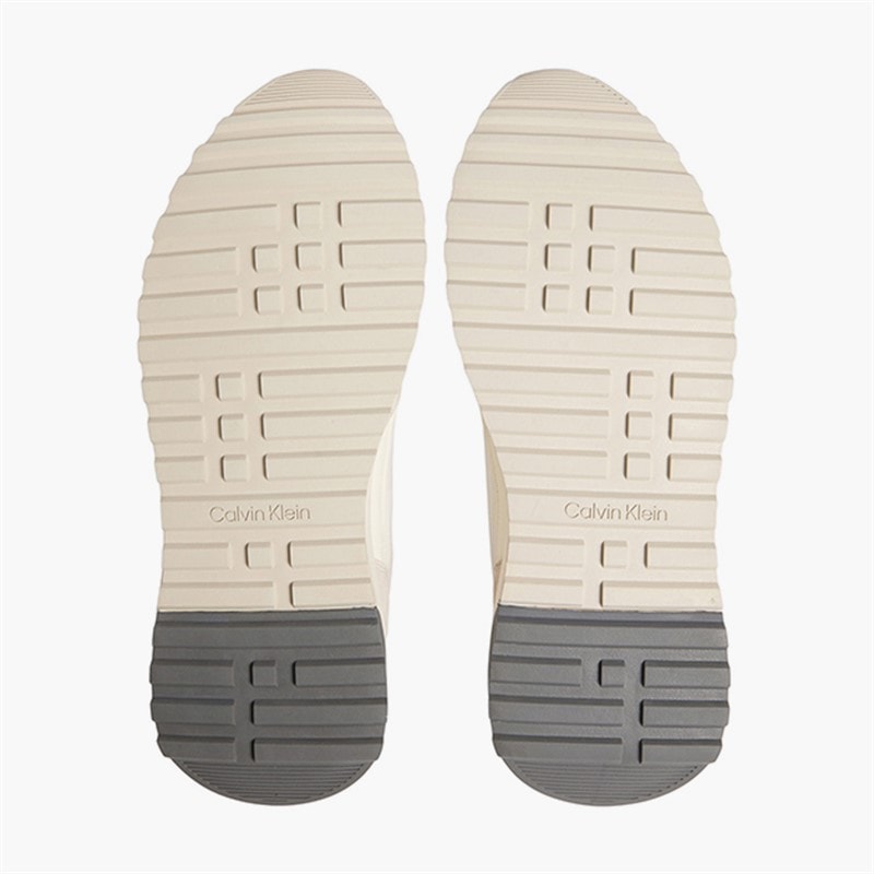 Calvin Klein Herre City Runner Træningssko Feather Gray/Marshmallow/Granite - Billede 2