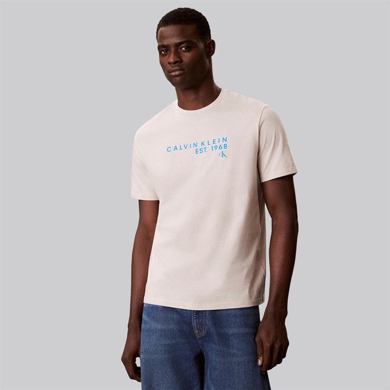 Calvin Klein Herre T-shirt Beige