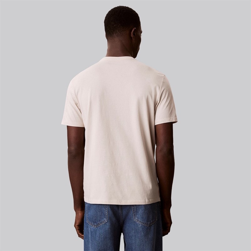 Calvin Klein Herre T-shirt Beige - Billede 2