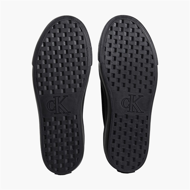 Calvin Klein Herre Dame Vulc Flatform Sneakers Triple Black - Billede 2