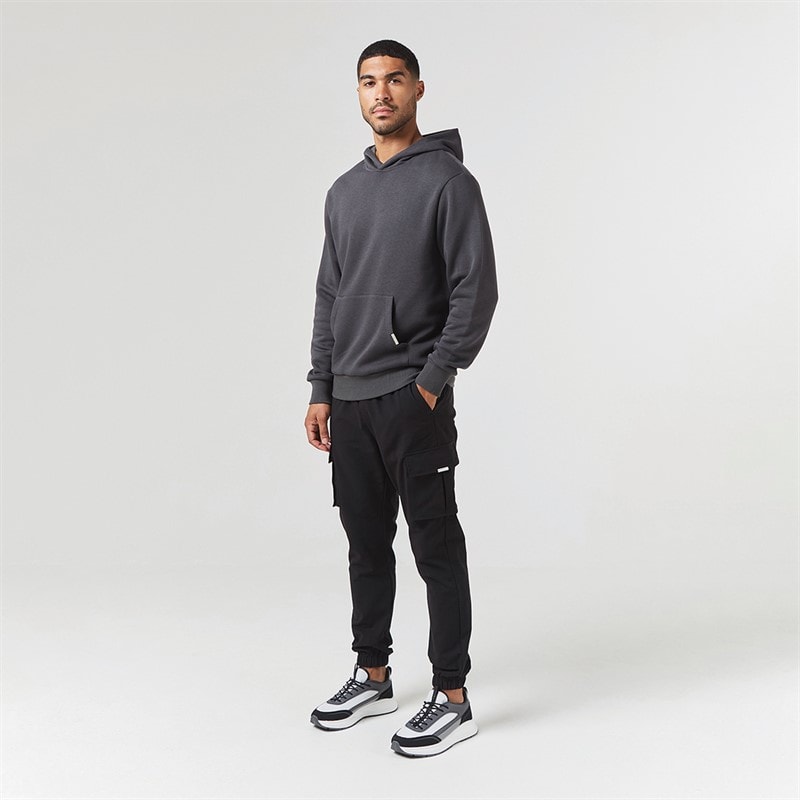 Closure London Herre Hoodie og Cargo Bukser Sæt Antracit/Sort - Billede 2