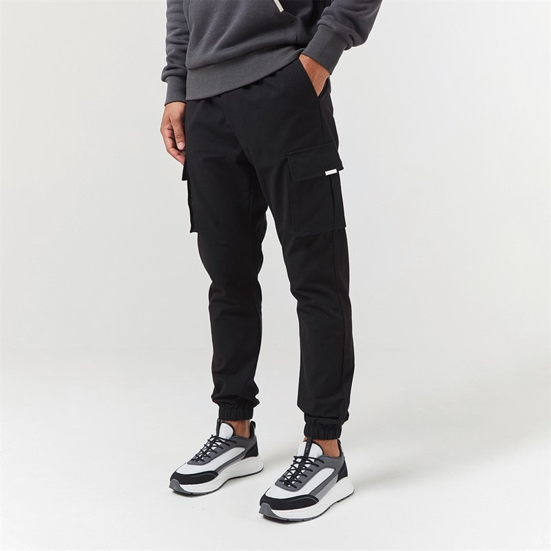 Closure London Herre Hoodie og Cargo Bukser Sæt Antracit/Sort - Billede 4