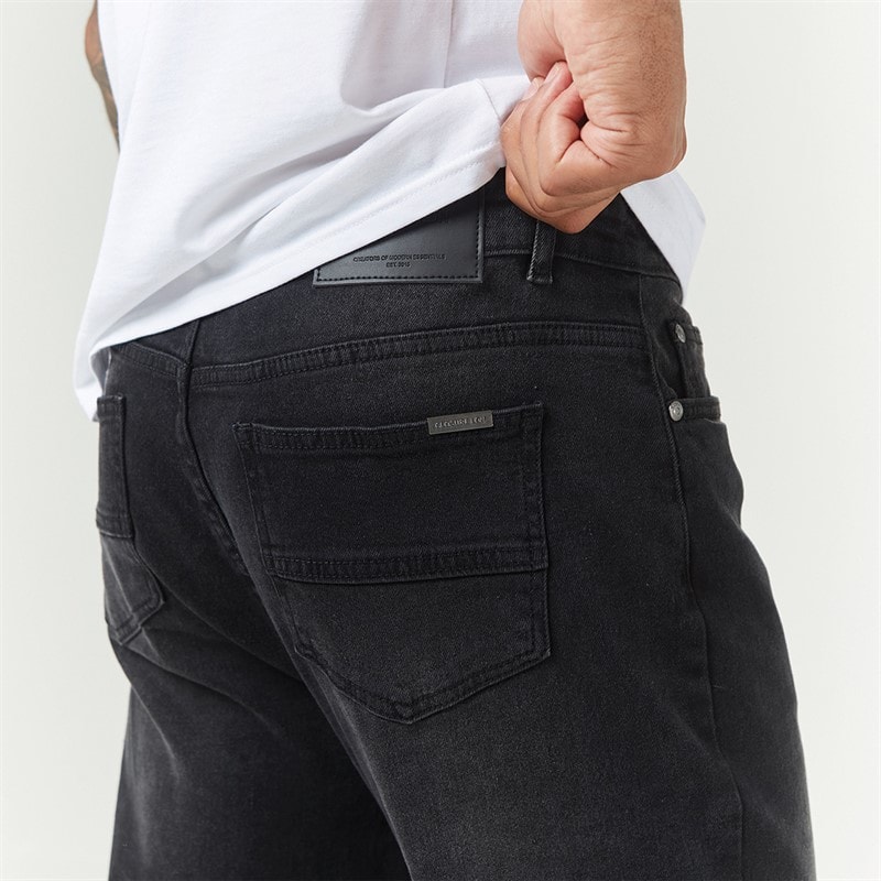 Closure London Herre Straight Fit Jeans Sort - Billede 4