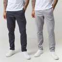 Closure London Herre Two Pack Classic Chino Chino bukser Flerfarvet