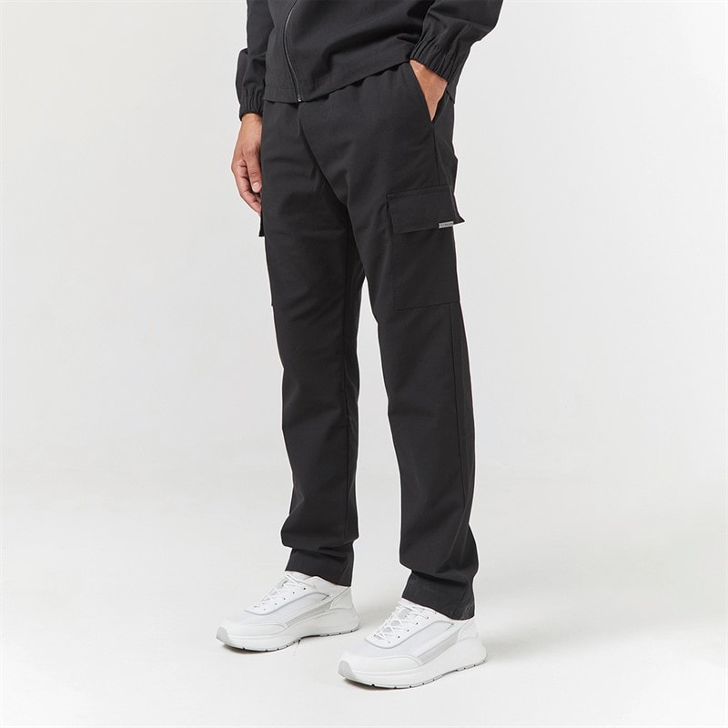 Closure London Herre Smart Open Hem Utility Bukser Sort