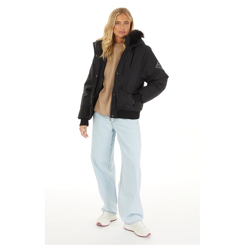 Closure London Dame Cropped Fur Parka Sort - Billede 4