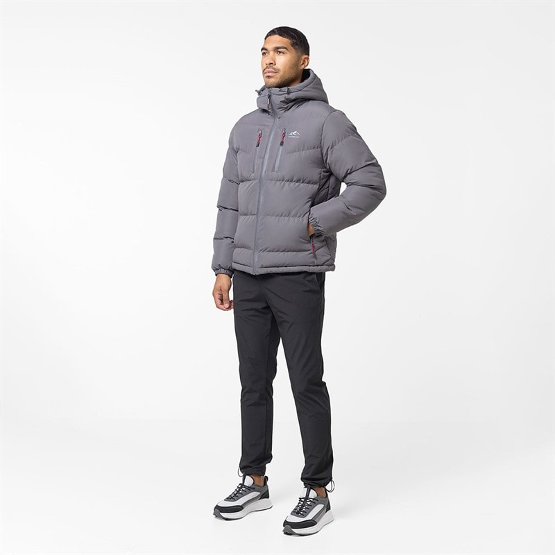 Closure London Herre Tech Logo Puffer Jakke Koksgrå - Billede 4