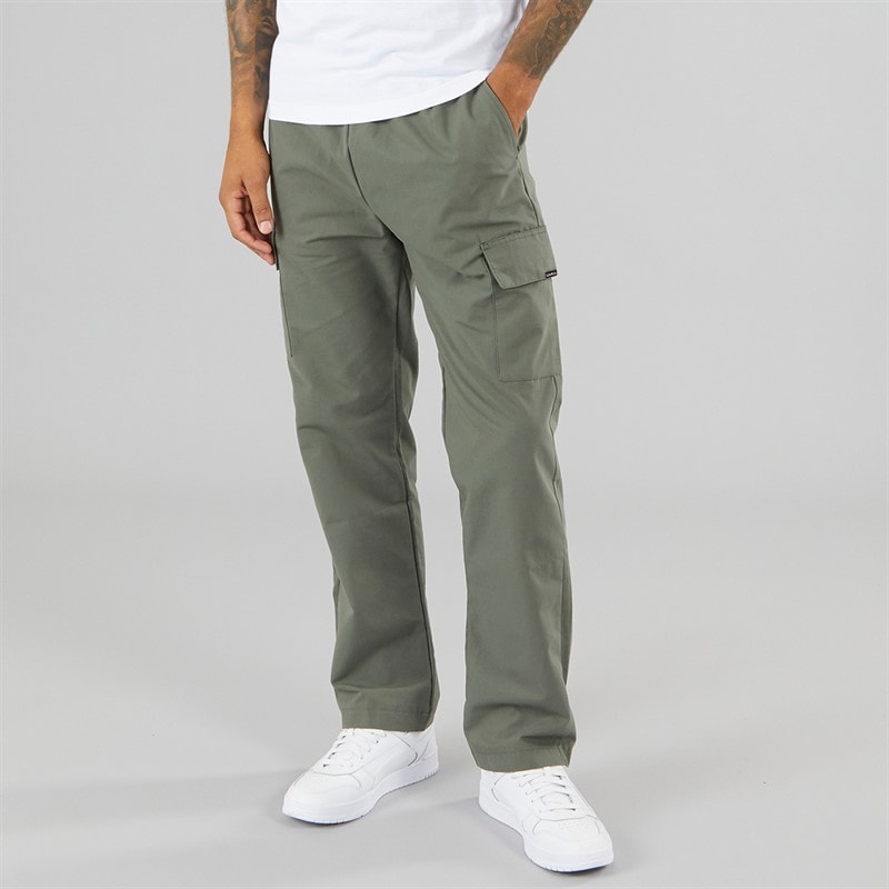 Closure London Herre Smart Open Hem Utility Bukser Khaki