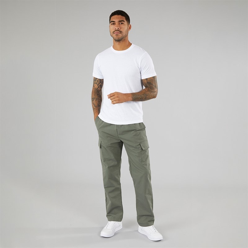 Closure London Herre Smart Open Hem Utility Bukser Khaki - Billede 3