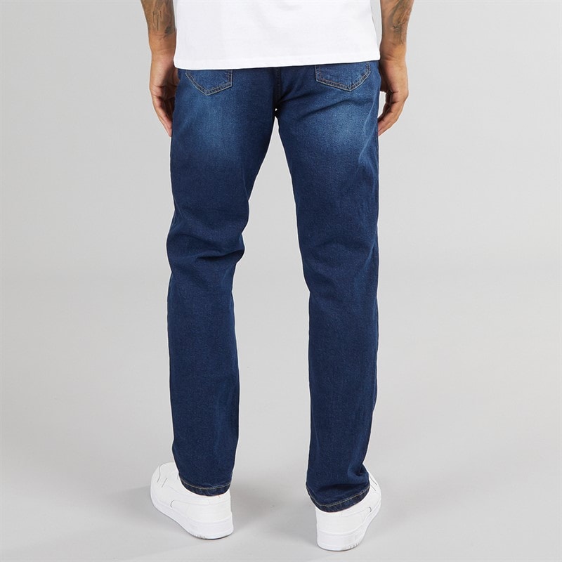 Closure London Herre Straight Fit Denim Jeans Mørkeblå - Billede 2