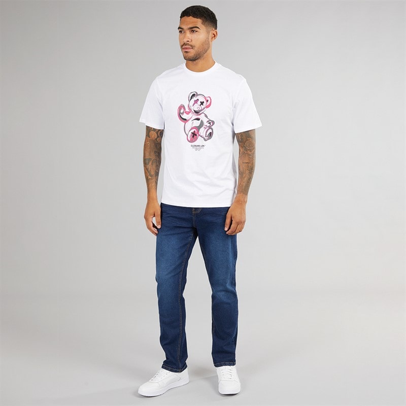 Closure London Herre Straight Fit Denim Jeans Mørkeblå - Billede 4