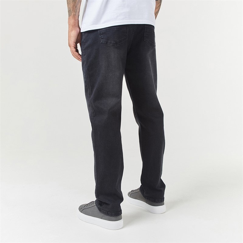 Closure London Herre To Pak Straight Fit Denim Jeans Sort Vask/Grå Vask - Billede 3