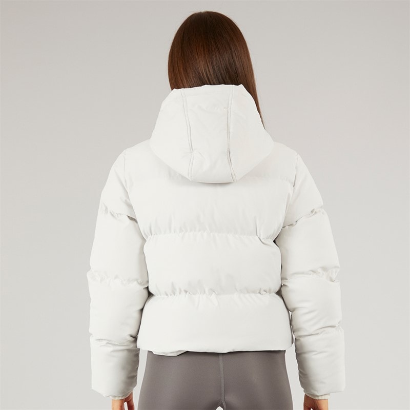 Closure London Dame Storm Cuff Kort Puffer Jakke Sten - Billede 2