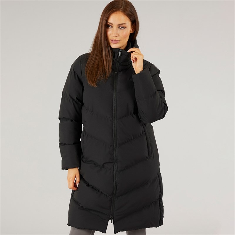 Closure London Dame Lang Foret Jakke Med Slids Sort - Billede 3