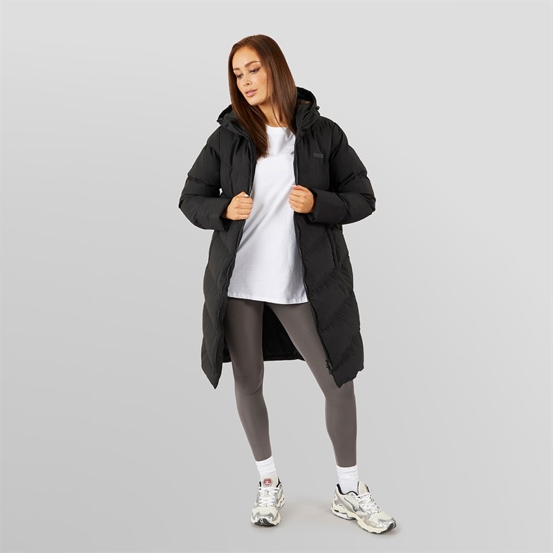 Closure London Dame Lang Foret Jakke Med Slids Sort - Billede 4