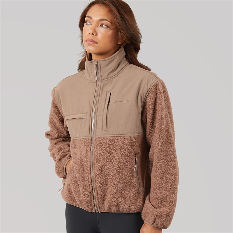 Closure London Dame Borg Tech Jakke Mokka - Billede 3