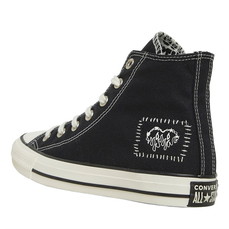 Converse Dame Chuck Taylor All Star Lærredgummisko Sort - Billede 5