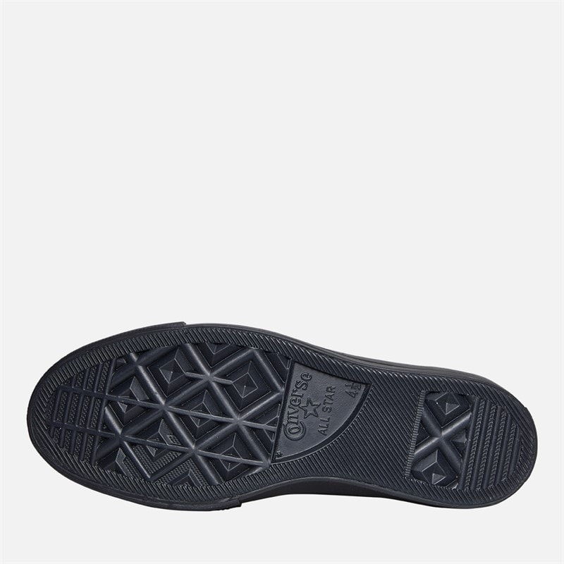Converse Dame Chuck Taylor All Star Lift Hi Platform Læder Sneakers Sort / Total Eclipse / Sort - Billede 2