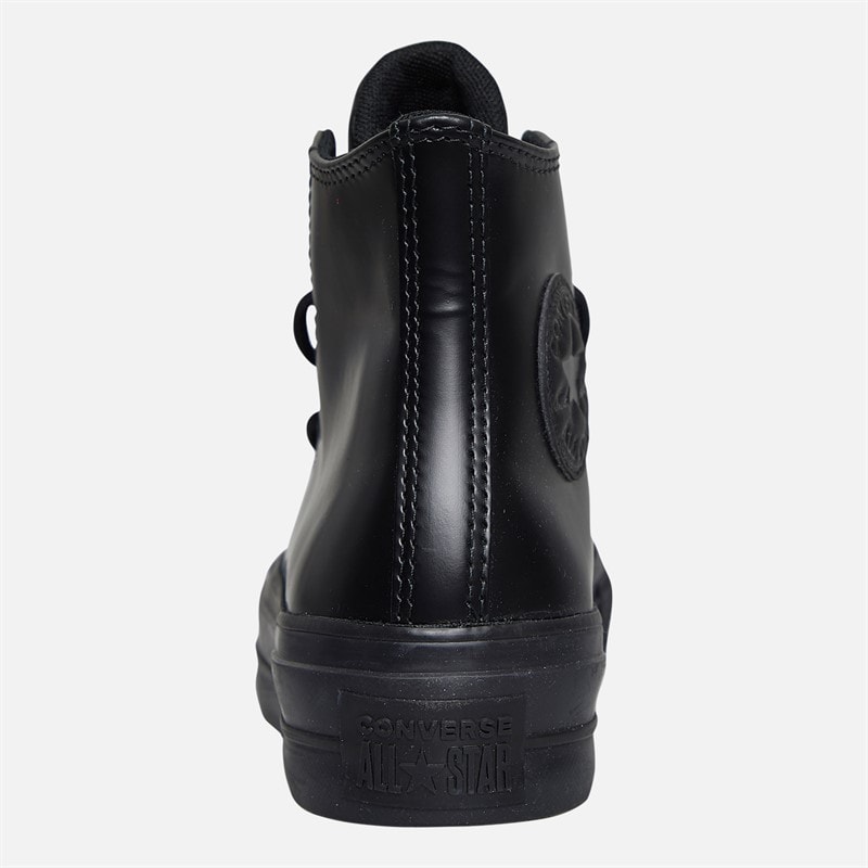 Converse Dame Chuck Taylor All Star Lift Hi Platform Læder Sneakers Sort / Total Eclipse / Sort - Billede 3