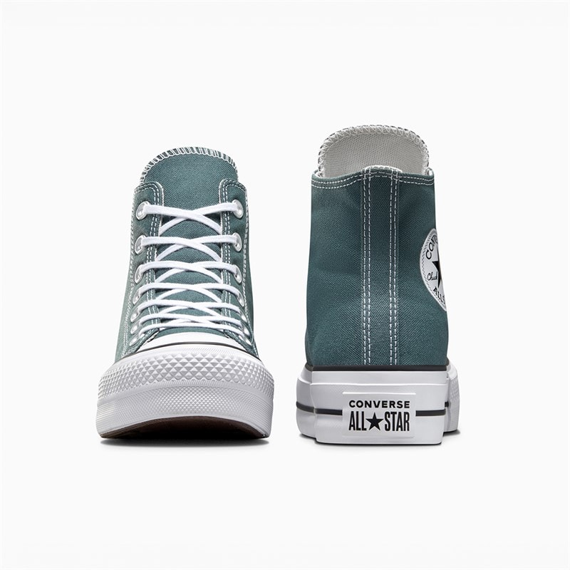 Converse Dame Chuck Taylor All Star Lift Platform Hi Træningssko True Nature / Natural Ivory - Billede 3