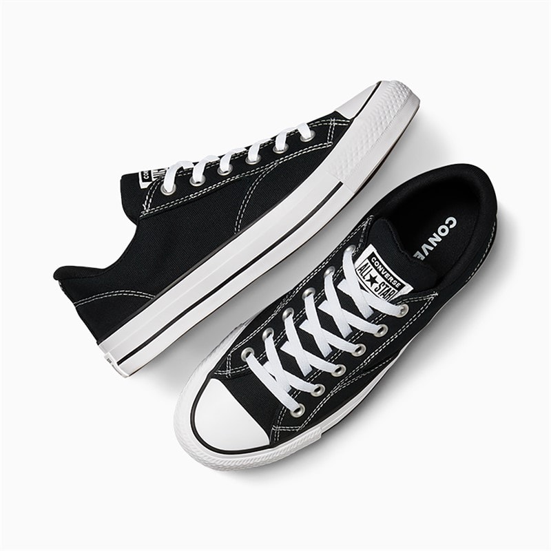 Converse Chuck Taylor All Star Malden Street Ox Træningssko Sort / Hvid / Sort - Billede 4