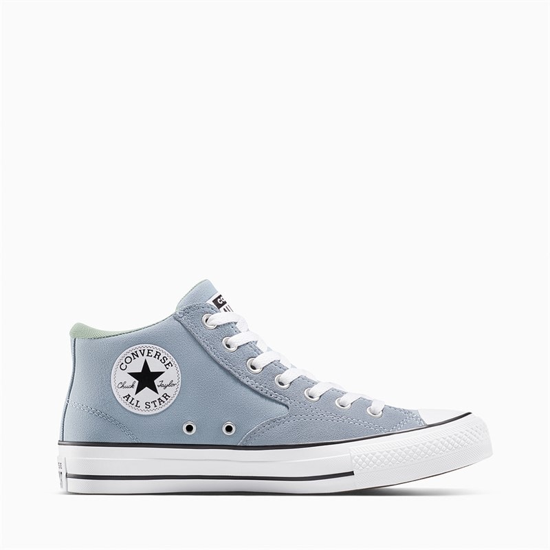 Converse Herre Chuck Taylor All Star Malden Street Mid Canvas og Suede Træningssko Wet Stone/White/Black