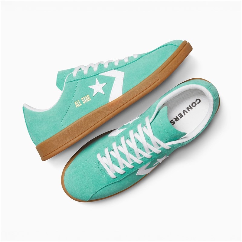 Converse All Star Classic Træningssko Ruskind Træningssko Archive Sea Green/Hvid/Gum - Billede 4
