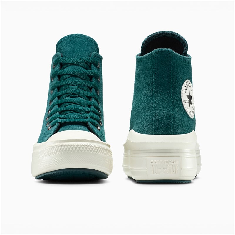 Converse Dame Chuck Taylor All Star Move Platform Ruskind Træningssko Darkly Jaded/Egret/Sort - Billede 3