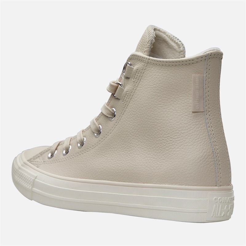 Converse Chuck Taylor All Star Hi Læder Sneakers Light Dune/Egret/Light Dune - Billede 5