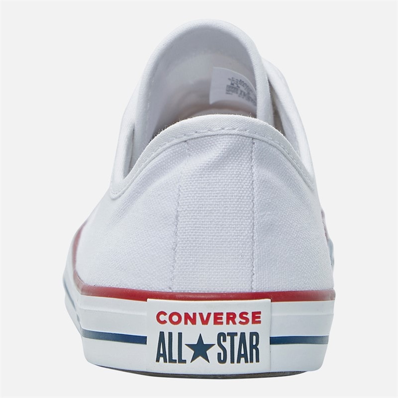 Converse Dame Chuck Taylor All Star Dainty Canvas Træningssko Hvid/Rød/Blå - Billede 3
