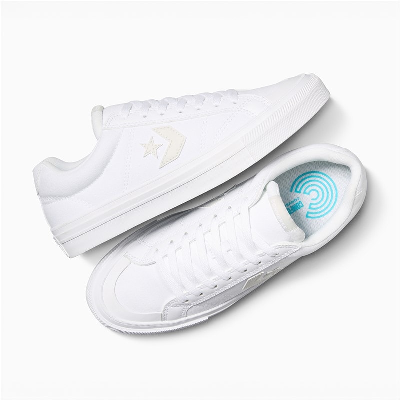 Converse Sport Casual Sko Hvid/Hvid/Barely Grey - Billede 4