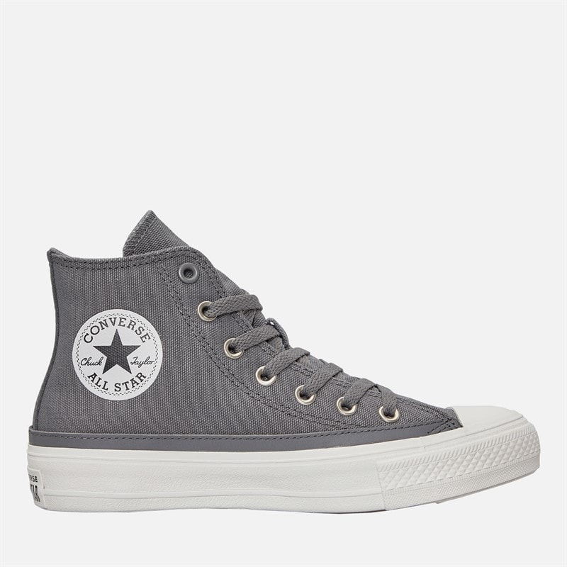 Converse Chuck Taylor All Star Hi Double Lace Træningssko Sharkskin/Vintage White