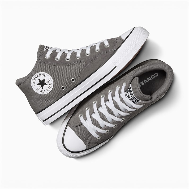 Converse Chuck Taylor All Star Malden Street Mid Sneakers Sharkskin/Hvid/Sort - Billede 4