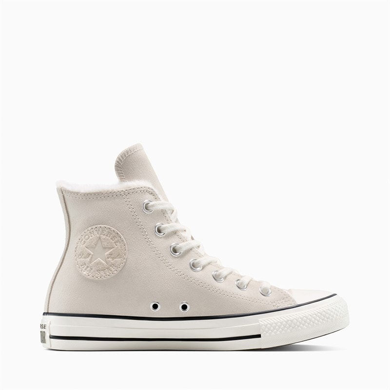 Converse Dame Chuck Taylor All Star Hi Cozy Suede Sneakers Light Dune/Egret/Egret - Billede 1