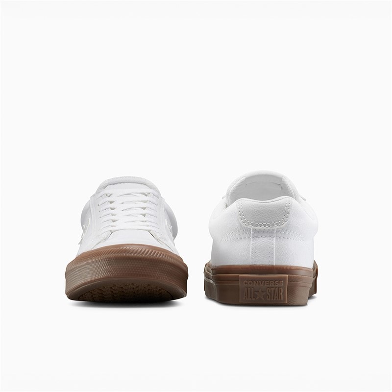 Converse Herre Sport Afslappede Sneakers Hvid/Barely Grey/Gum - Billede 3