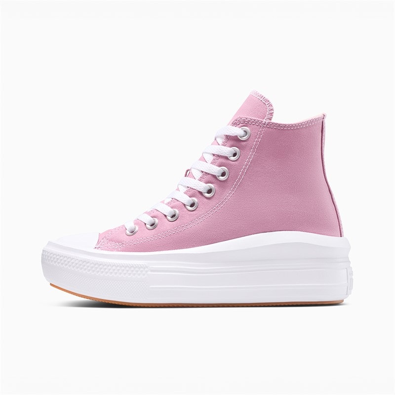 Converse Dame Chuck Taylor All Star Move Platform Træningssko Cliffside Rose/Hvid/Sort - Billede 5