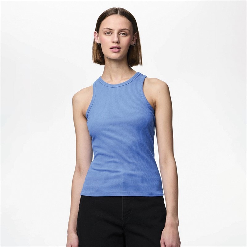 Pieces Dame Ruka Boxer Tanktop Fransk Blå - Billede 1