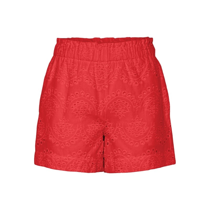 Pieces Dame Vilde Shorts Poppy Rød - Billede 1