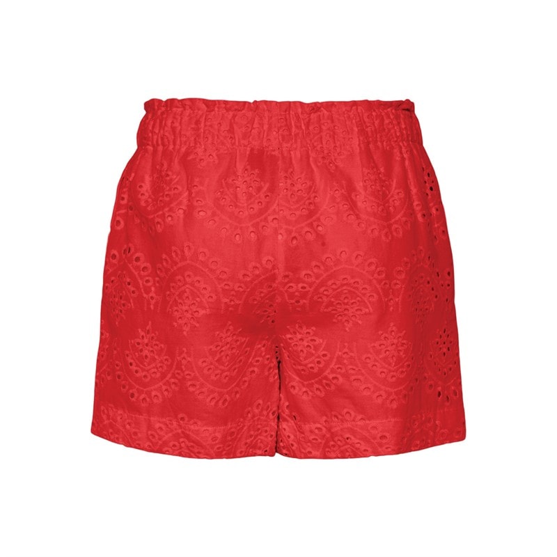 Pieces Dame Vilde Shorts Poppy Rød - Billede 2