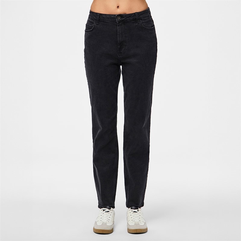 Pieces Dame Kesia Mom Jeans Black Denim