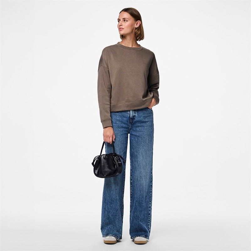 Pieces Dame Chili Langærmet Sweater Morel - Billede 4