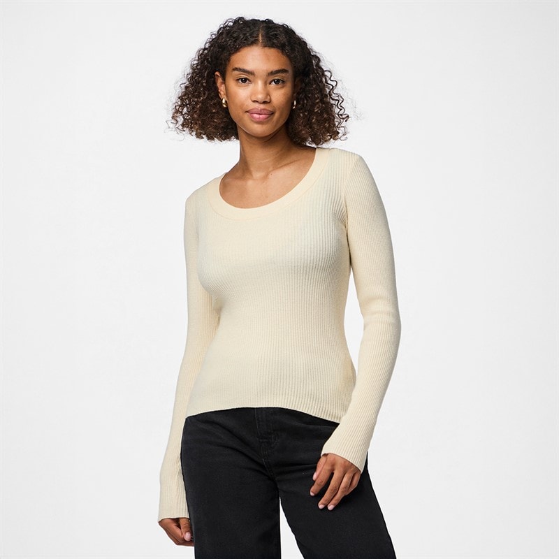 Pieces Dame Mira Strik Top Birch