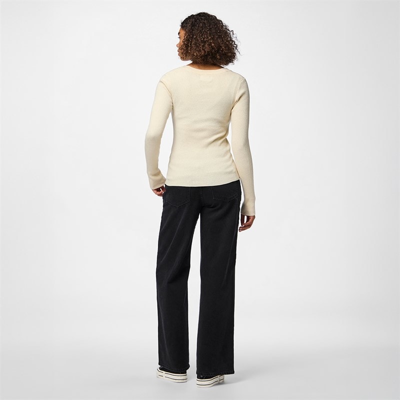 Pieces Dame Mira Strik Top Birch - Billede 3